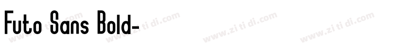 Futo Sans Bold字体转换